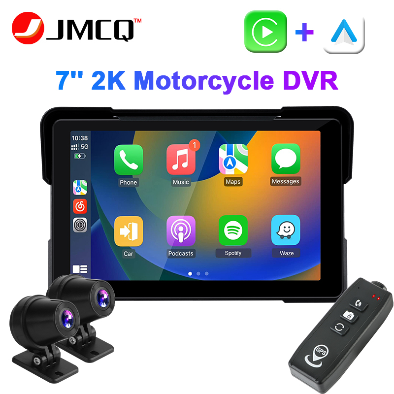 Cycling To Work - Jmcq 7Inch 2K Motorfiets Dvr Ipx7