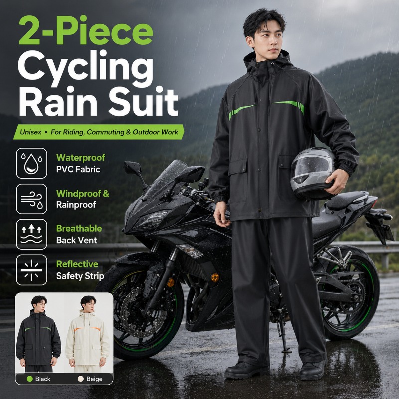 Unisex 2-delige waterdichte fi - Cycling Commute Jacket recensie en prijs