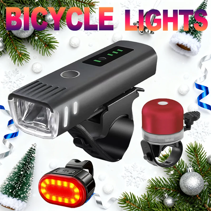 Kerstfietslichtset USB oplaadb - Bike Light Front Rear recensie en prijs